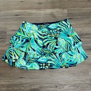 Lilly Pulitzer Tropical Print Skort - Blue and Green